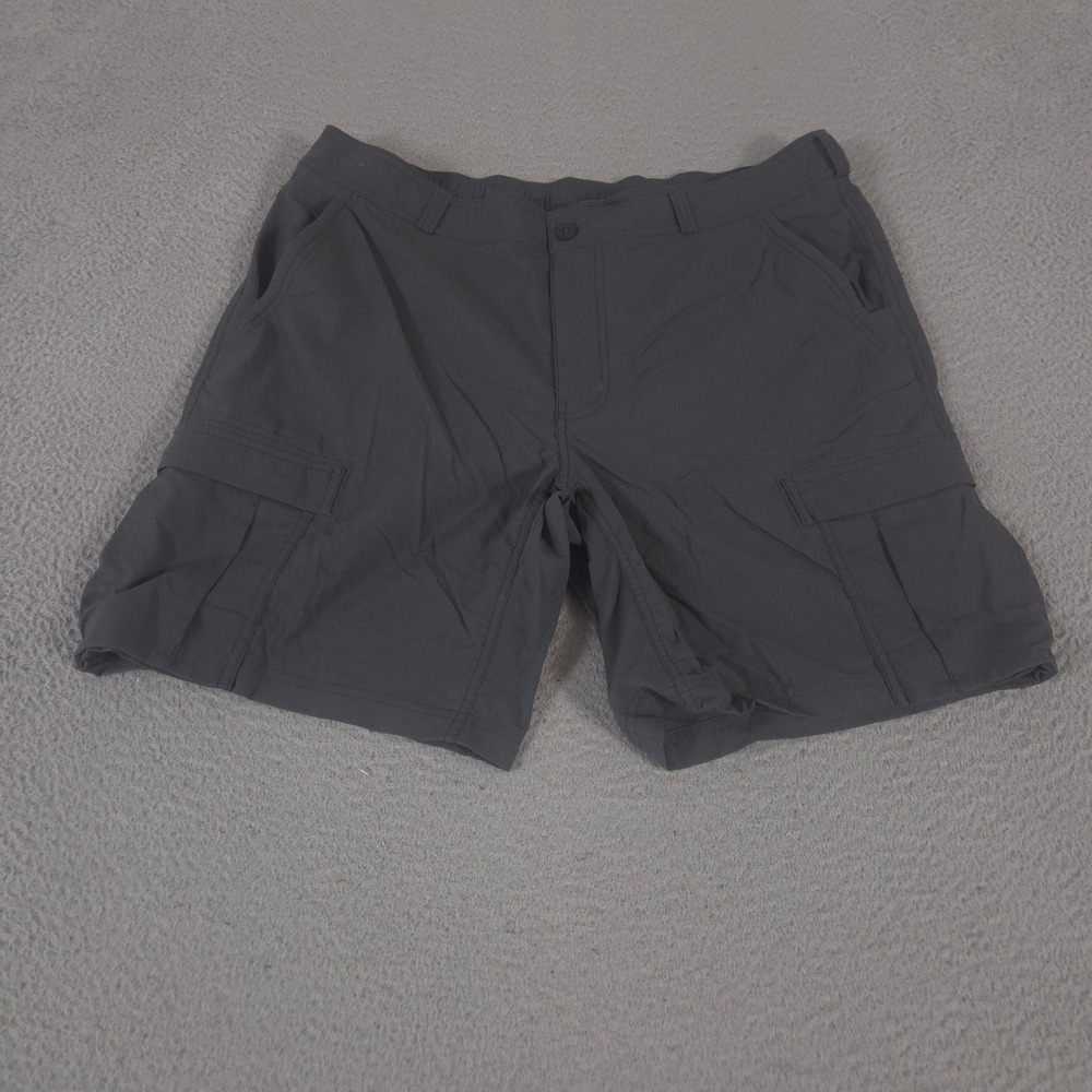 REI Co-op Shorts Mens 40 Gray Sahara Cargo Nylon Spandex Stretch Hiking Outdoor